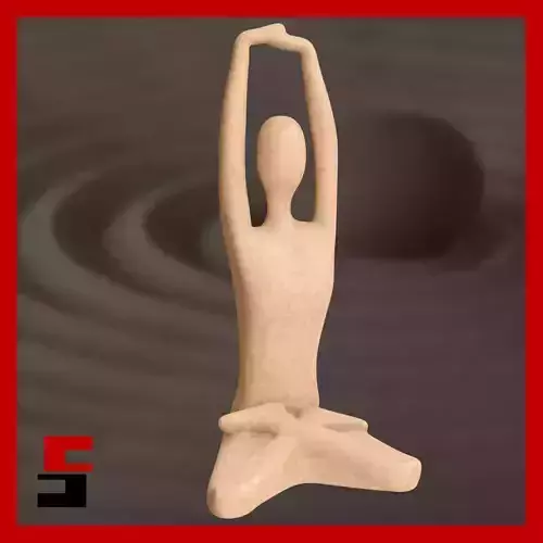 Yoga Sculpture Home Decor Yoga pose meditation Abstract Art