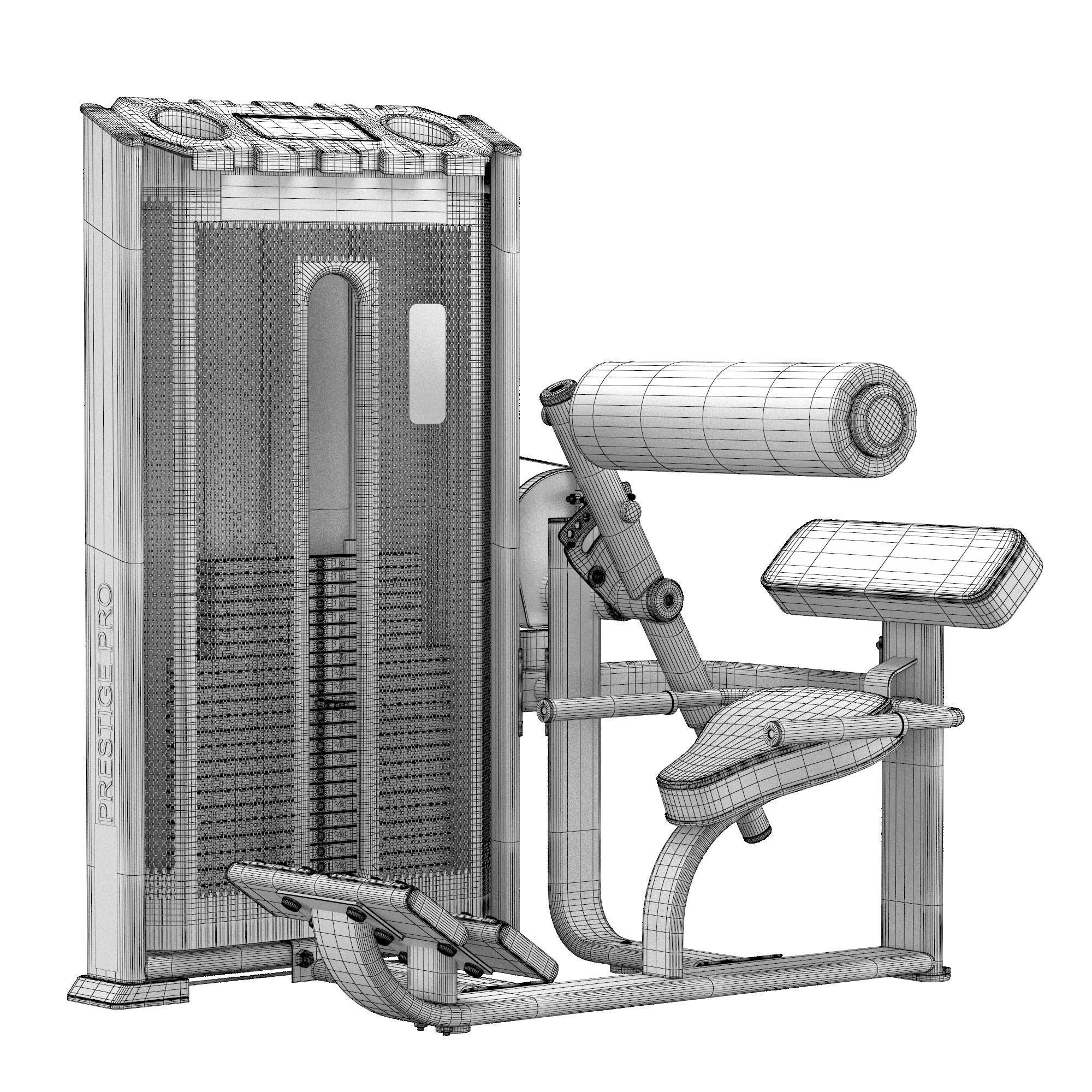 E-7031A Back Extension 3D model_6