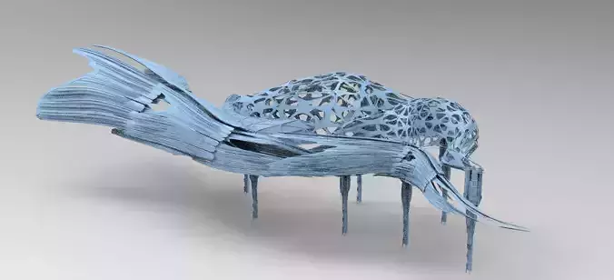 Hybrid base design Exterior Ship 2 3D model