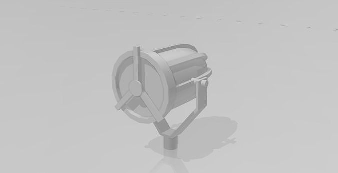 Searchlight for ship models Free 3D print model