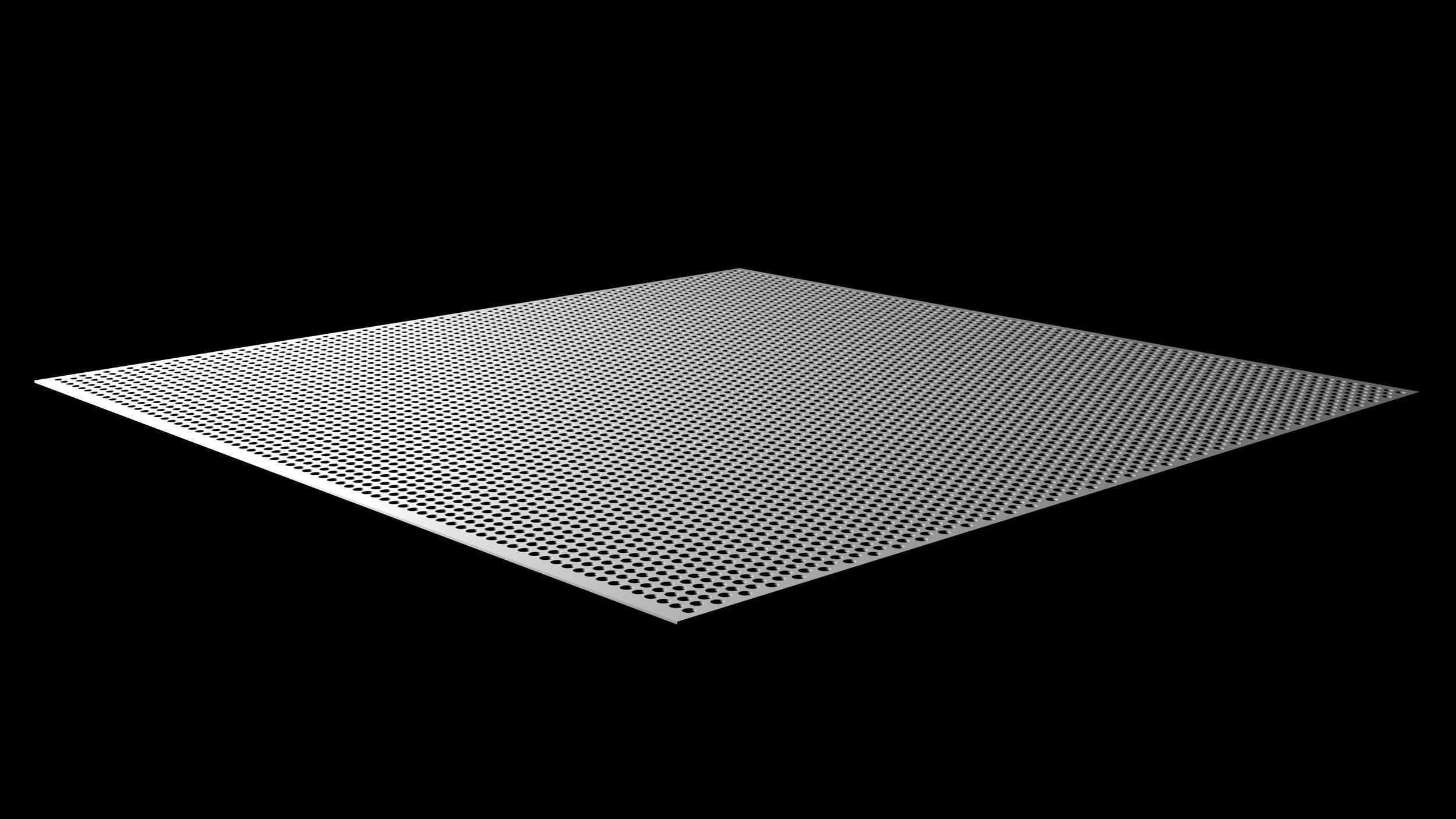 Perforated panel with 43 percent of opening 3D model_3