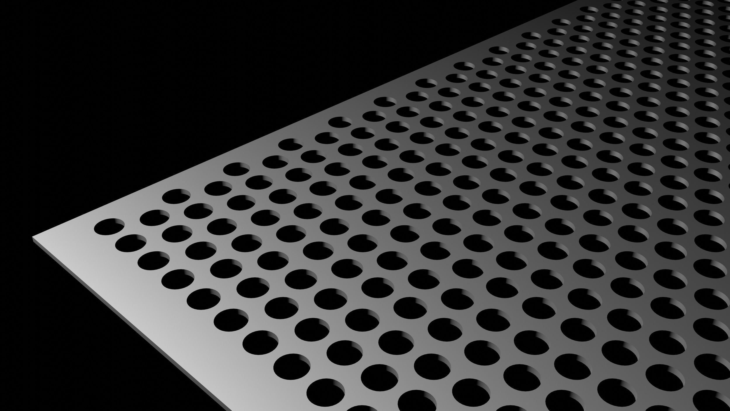 Perforated panel with 43 percent of opening 3D model_4
