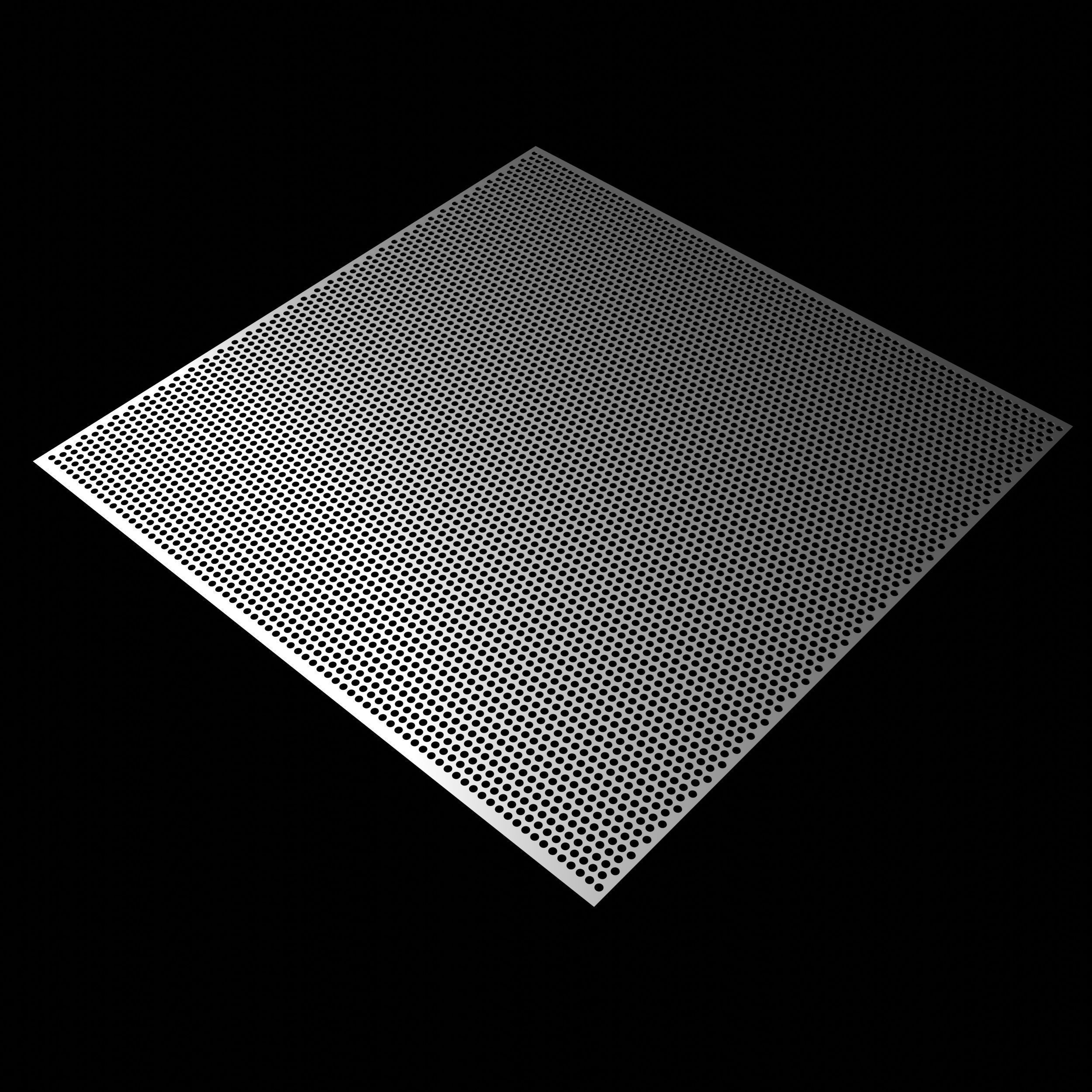 Perforated panel with 43 percent of opening 3D model_1