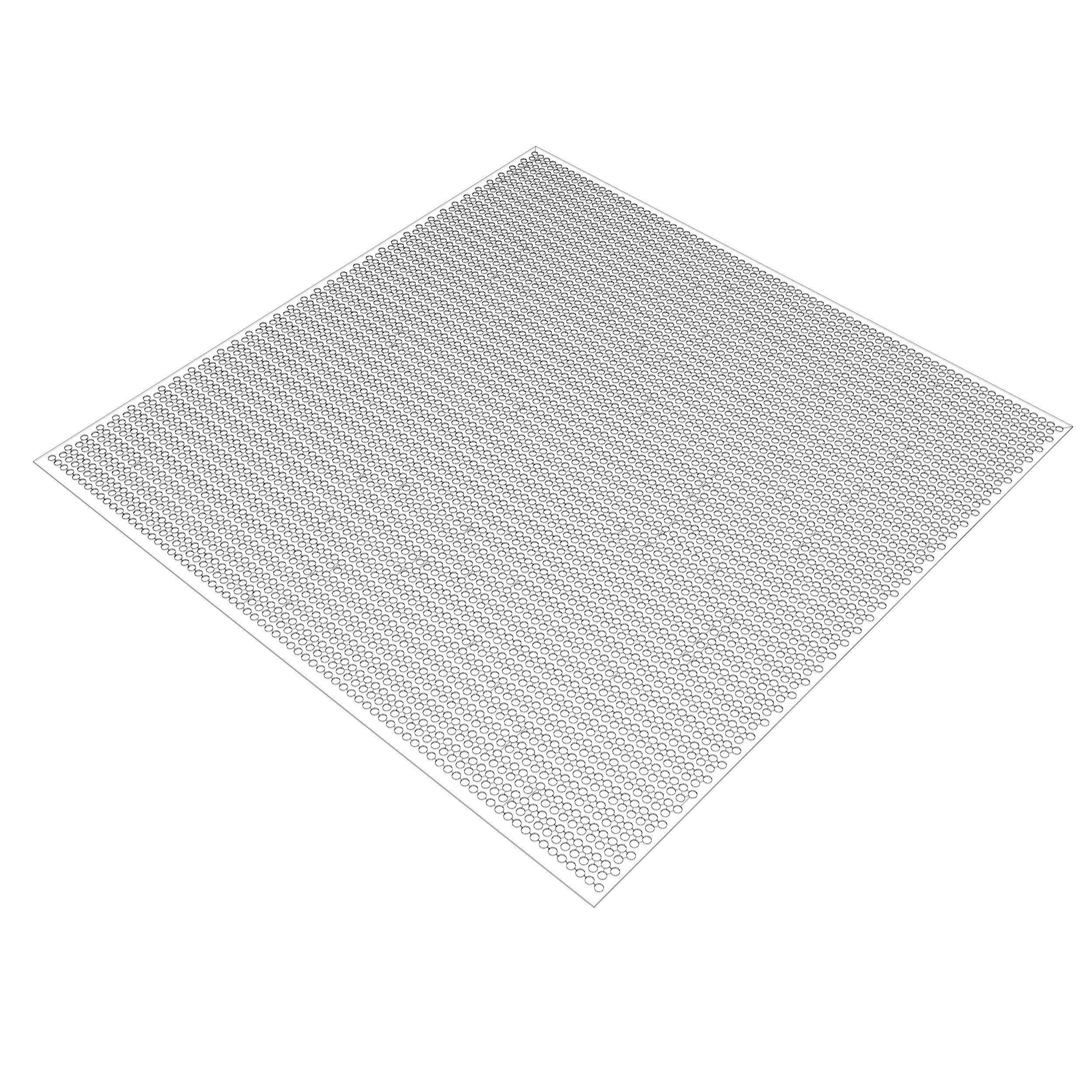Perforated panel with 43 percent of opening 3D model_5