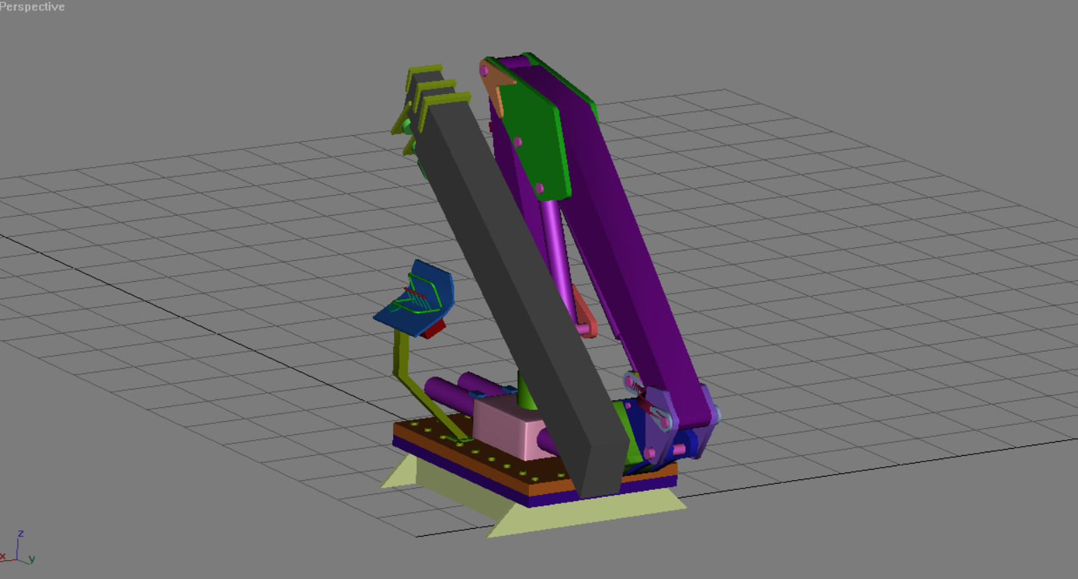 HDS deck crane Heila for model boats 3D print model_4