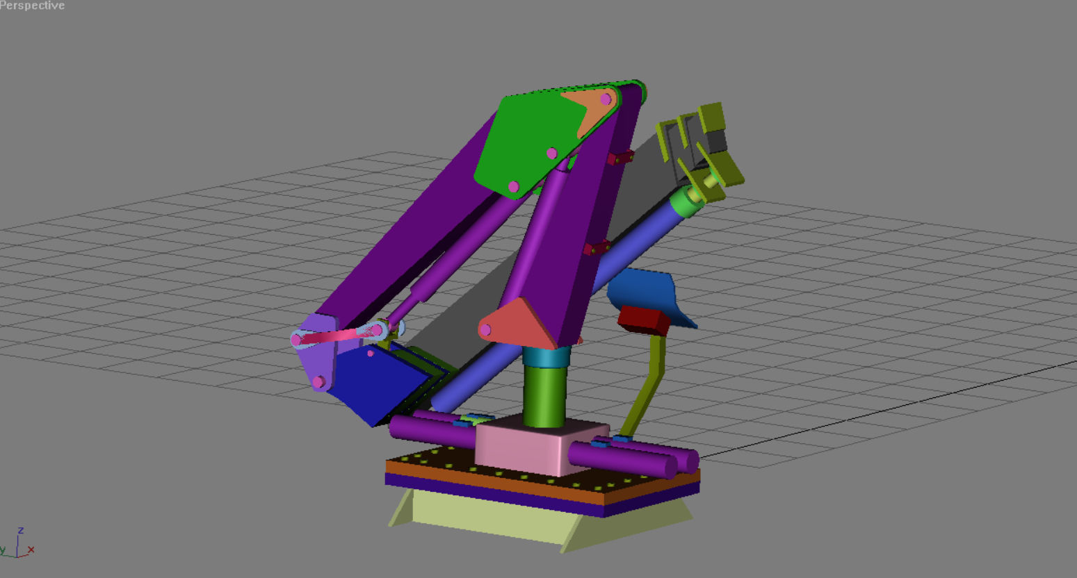 HDS deck crane Heila for model boats 3D print model_2