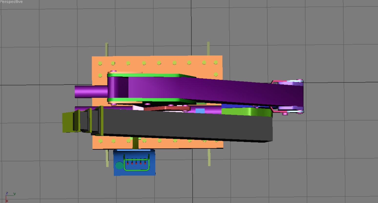 HDS deck crane Heila for model boats 3D print model_5