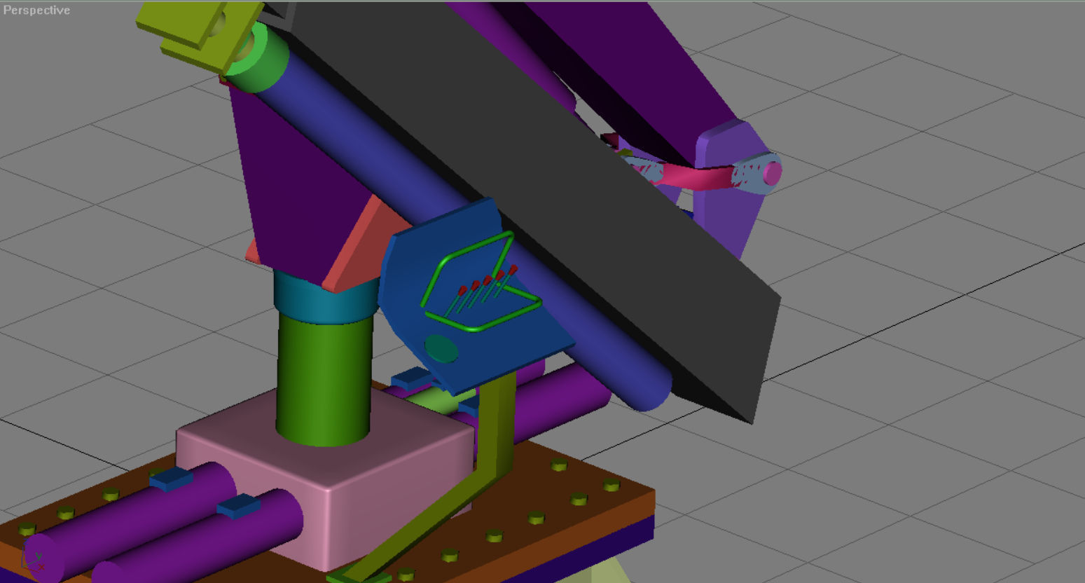 HDS deck crane Heila for model boats 3D print model_3