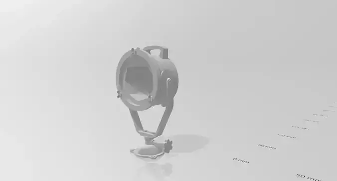 High detailed searchlight for ship models 3D print model