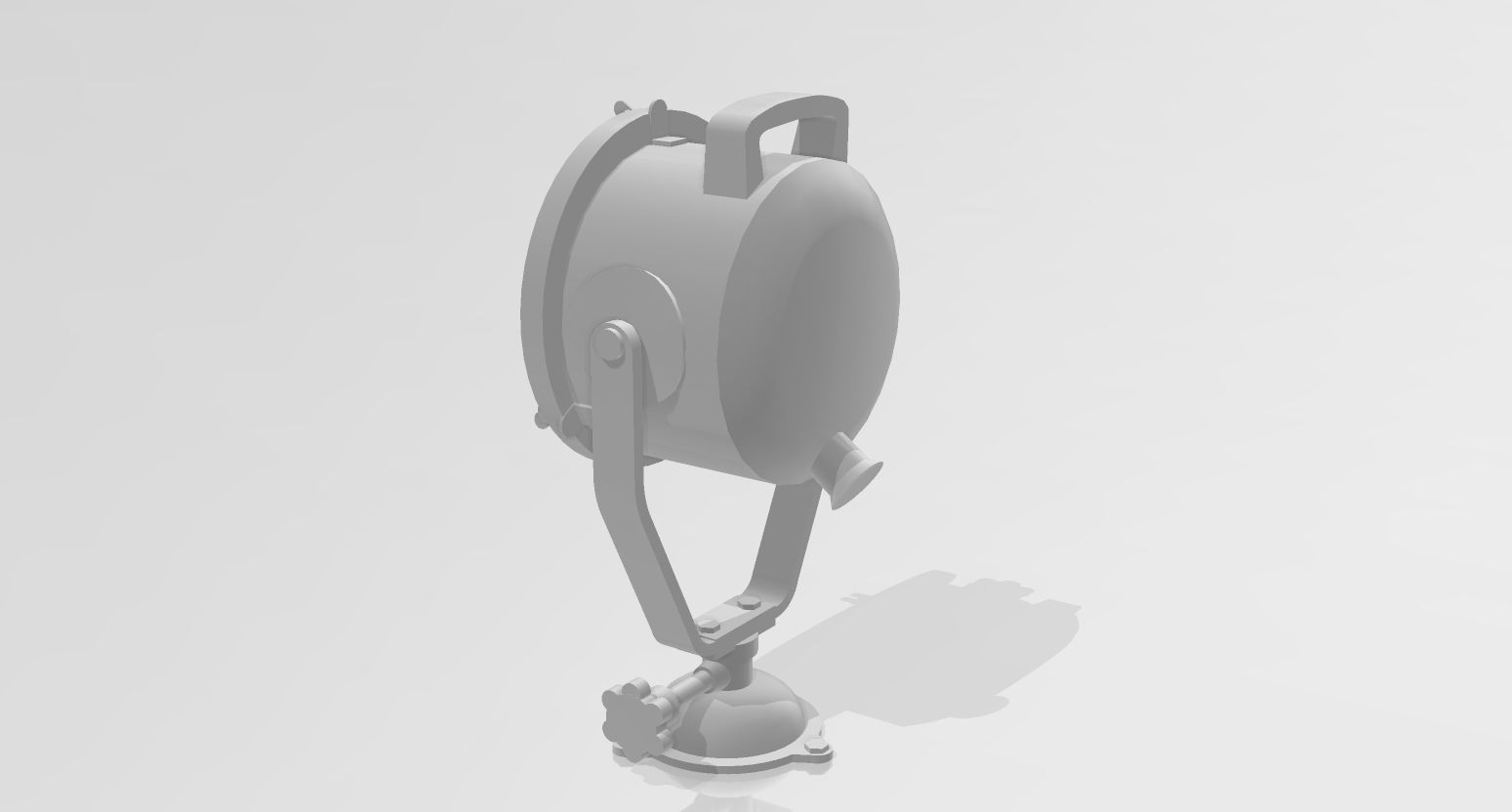 High detailed searchlight for ship models 3D print model_1