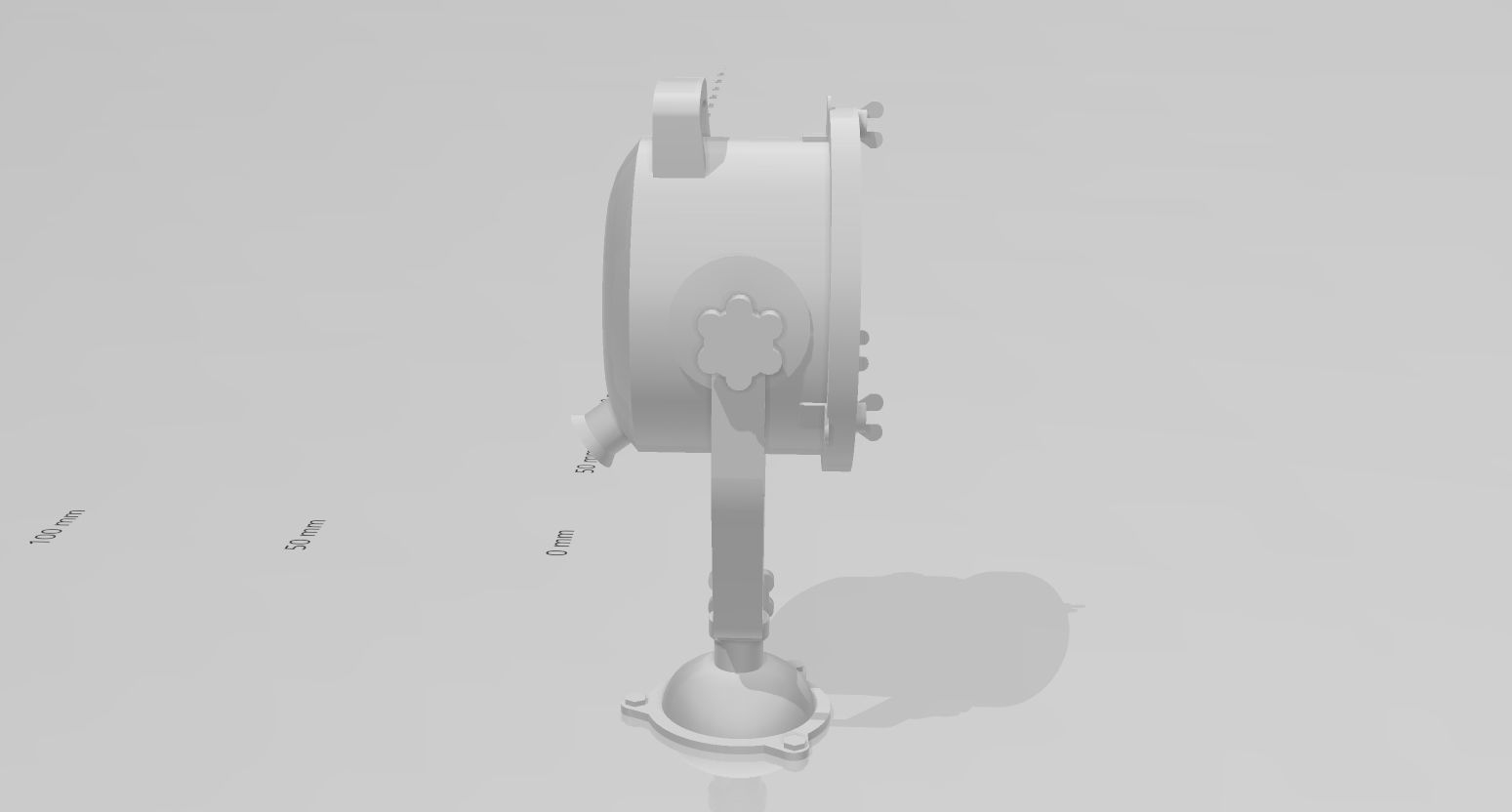 High detailed searchlight for ship models 3D print model_2