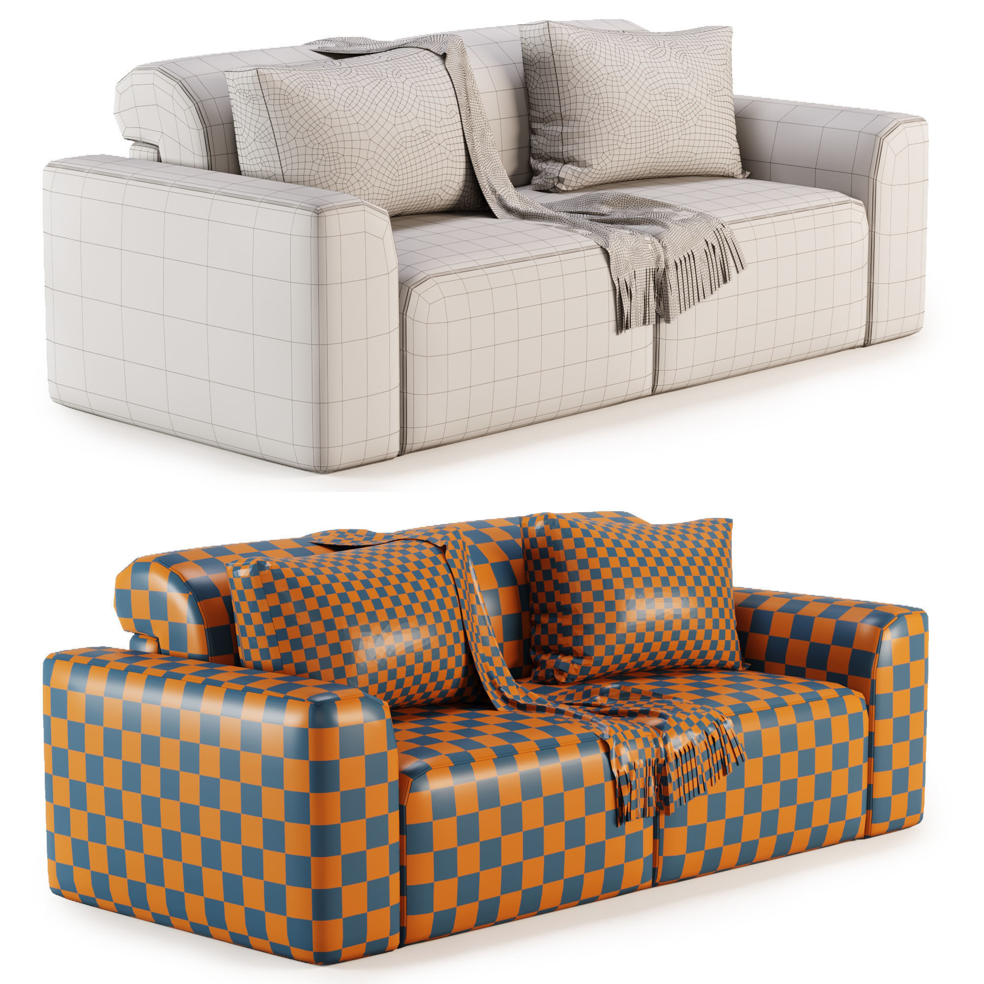 Corner Sofa Baivin Soft Light by Divan ru 3D model_2