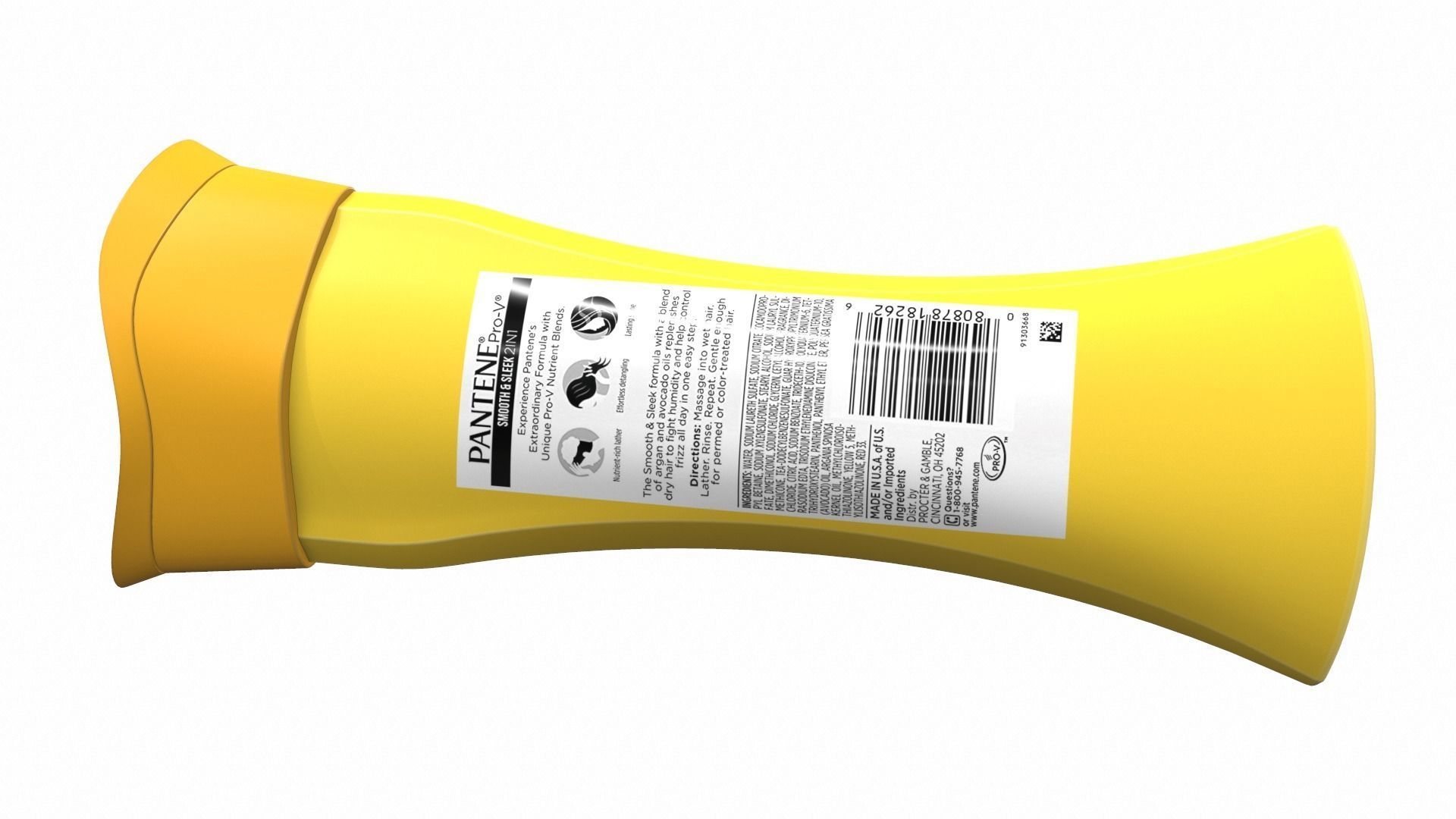 Shampoo Pantene 3D model_8