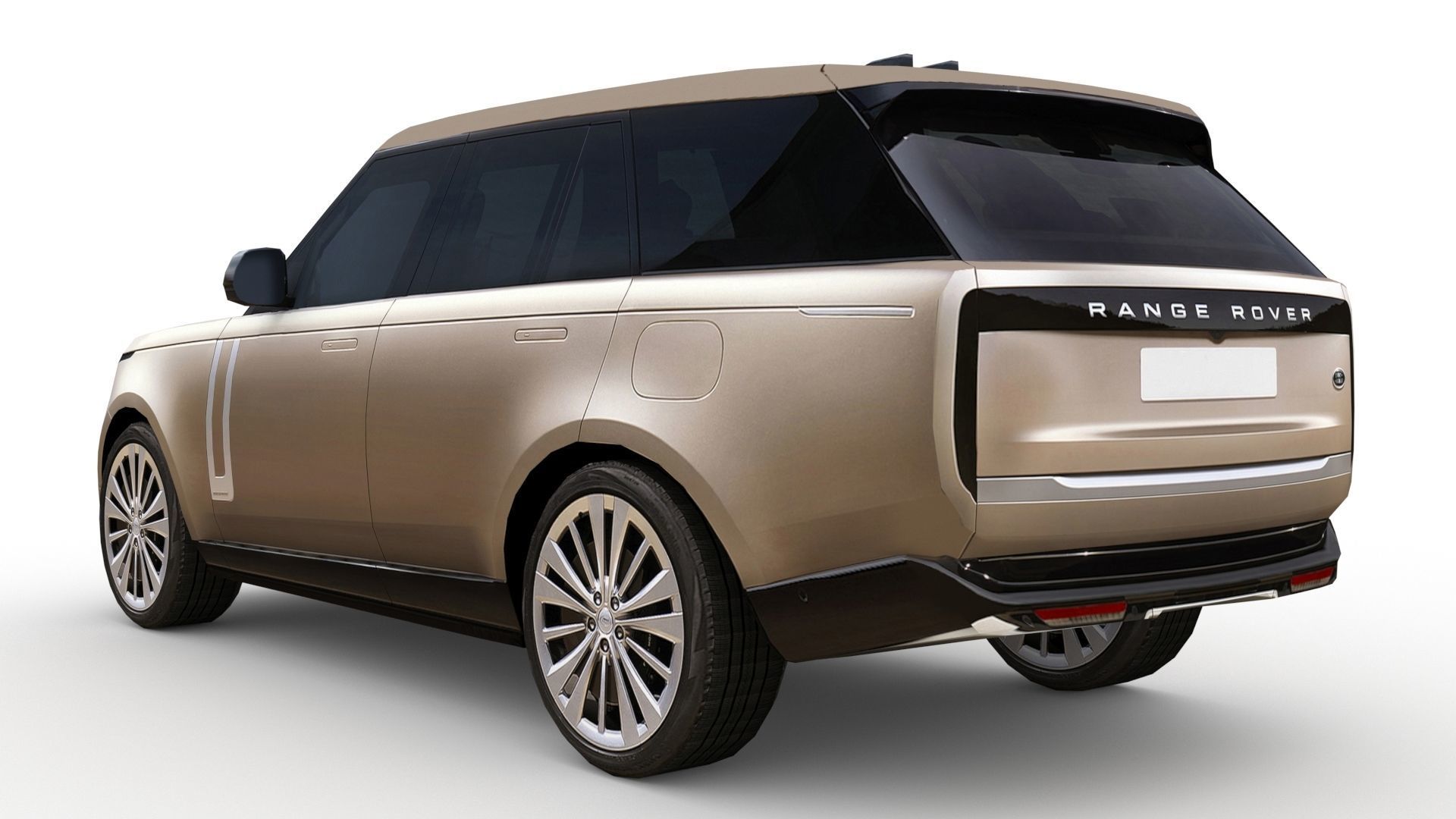 Land Rover Range Rover 2022 Low-poly 3D model_4