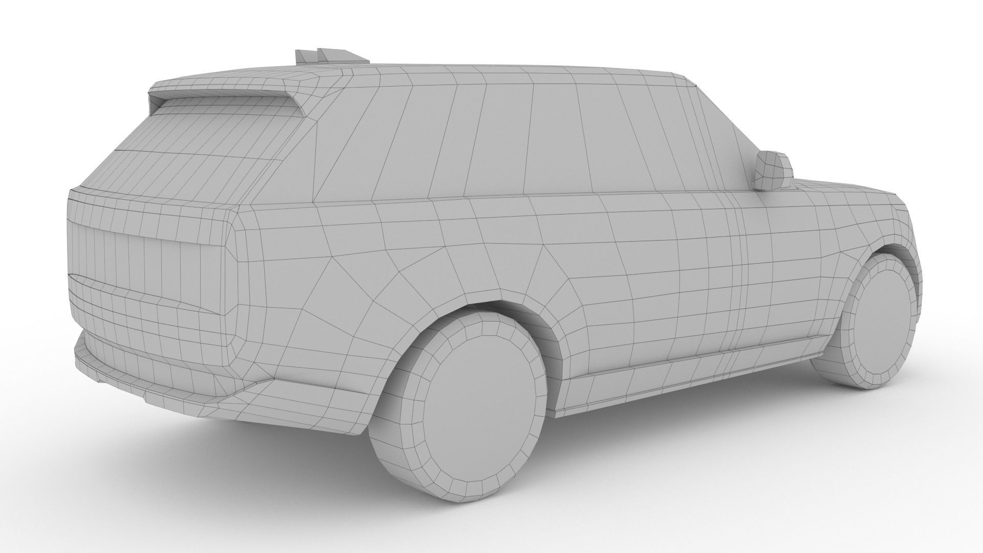 Land Rover Range Rover 2022 Low-poly 3D model_9