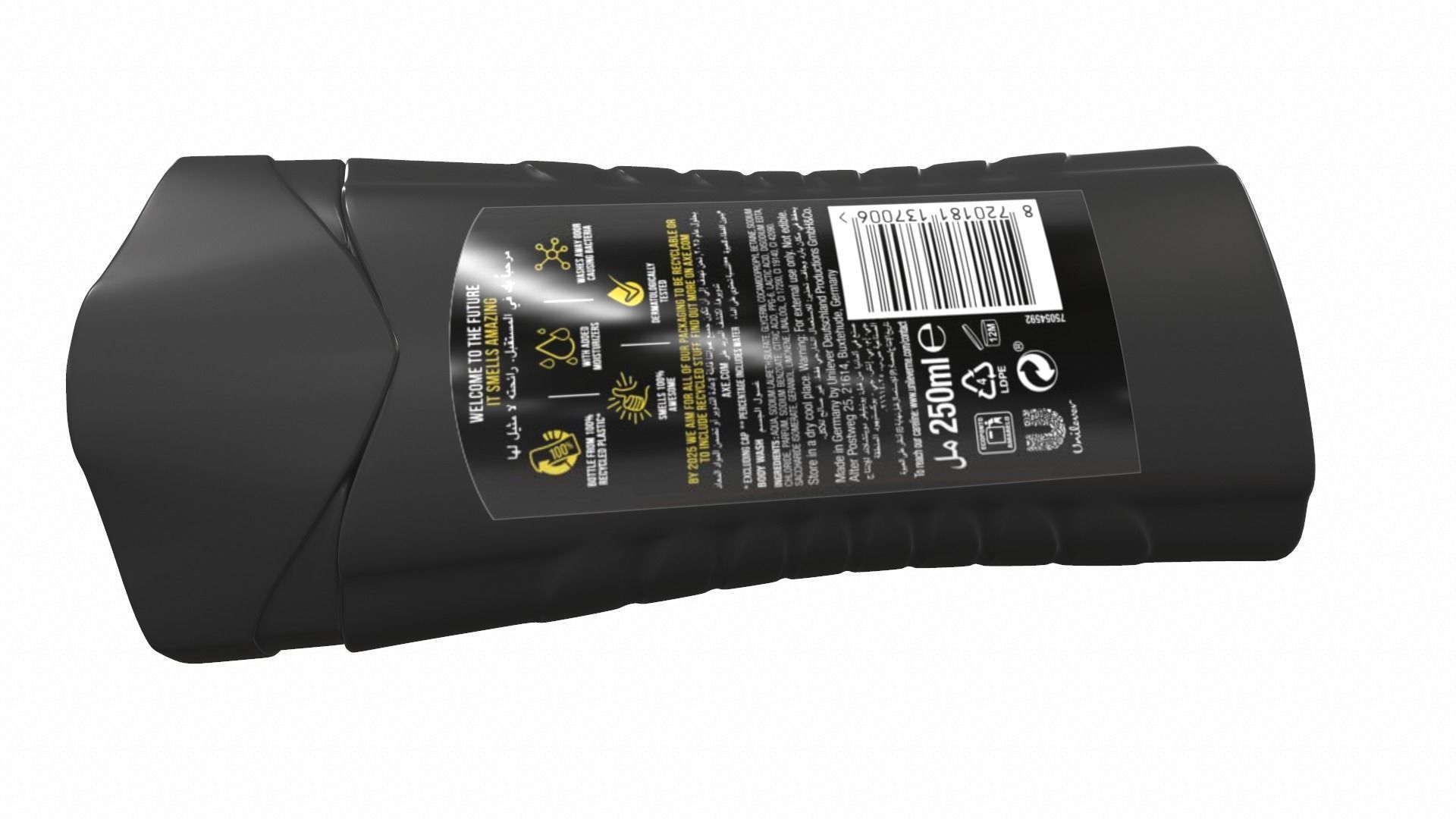 Shampoo Axe 3D model_8