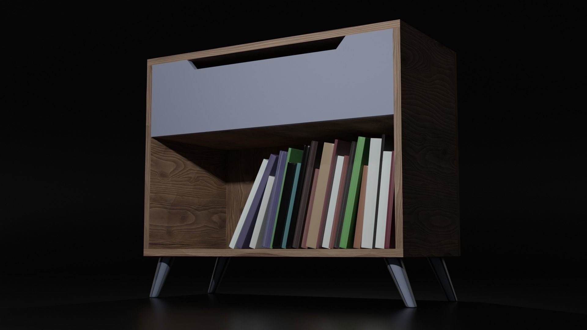 Bedside Drawer Free 3D model_1