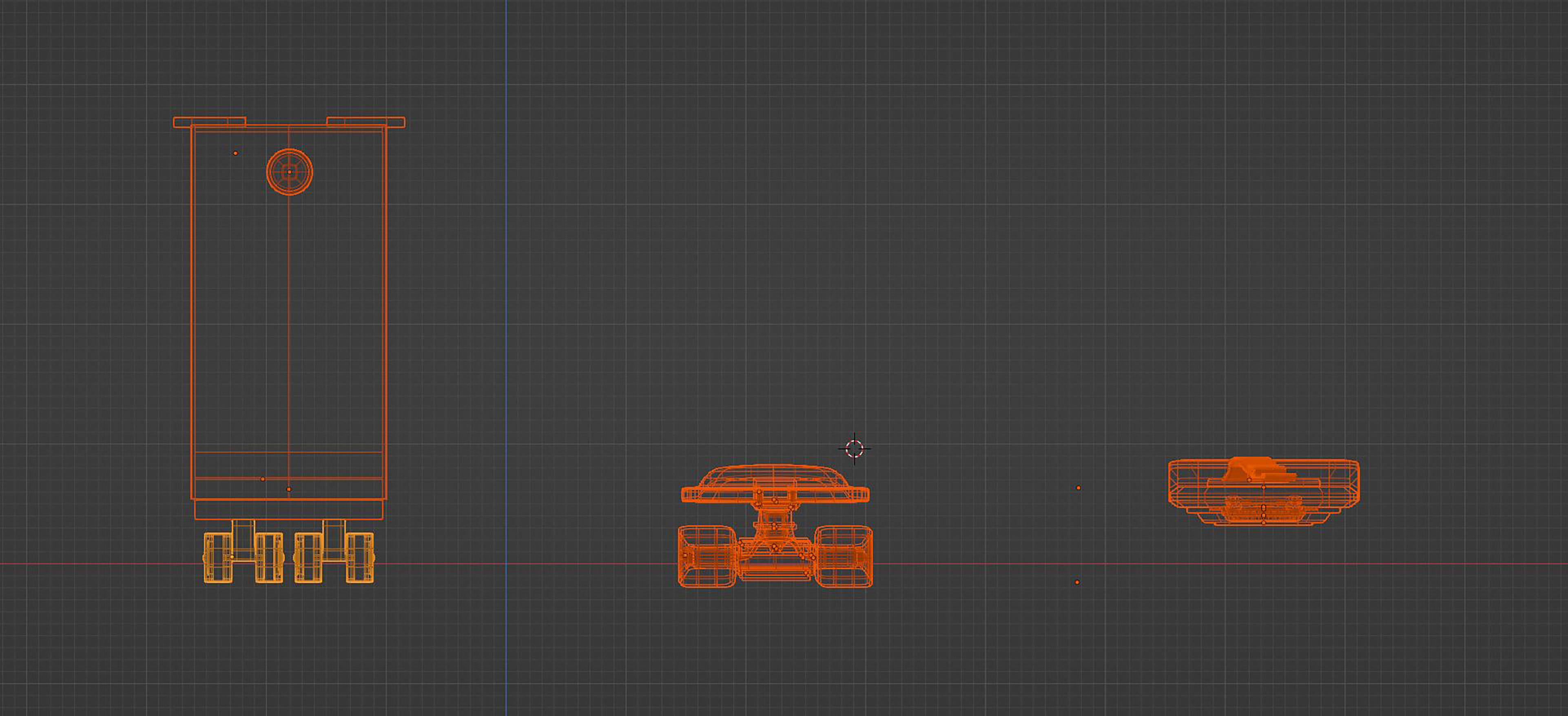 Set Hoverboard Back to the Future Part I II III 1955 1985 2015 3D model_9