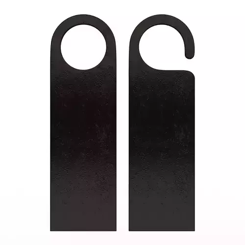 Door Hanger Tag Black