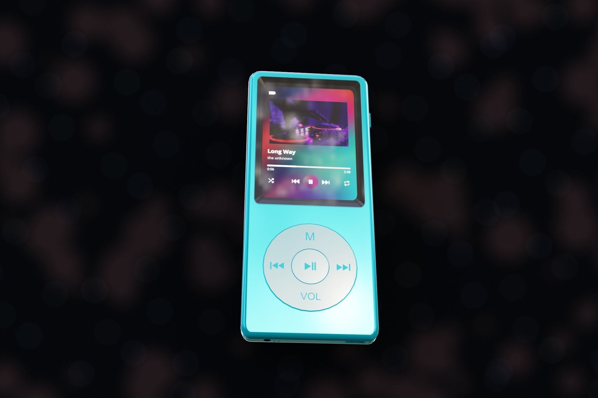 iPod Music Player Low-poly 3D model_52