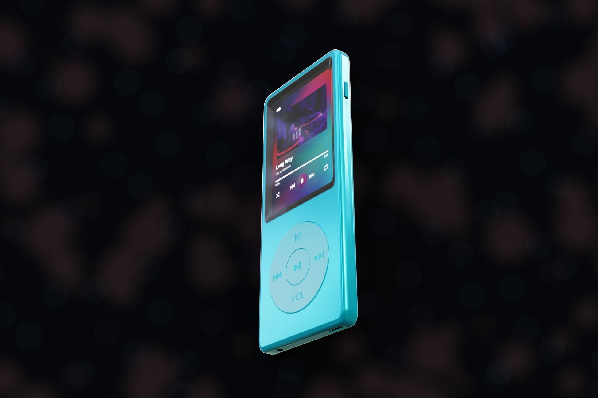 iPod Music Player Low-poly 3D model_18