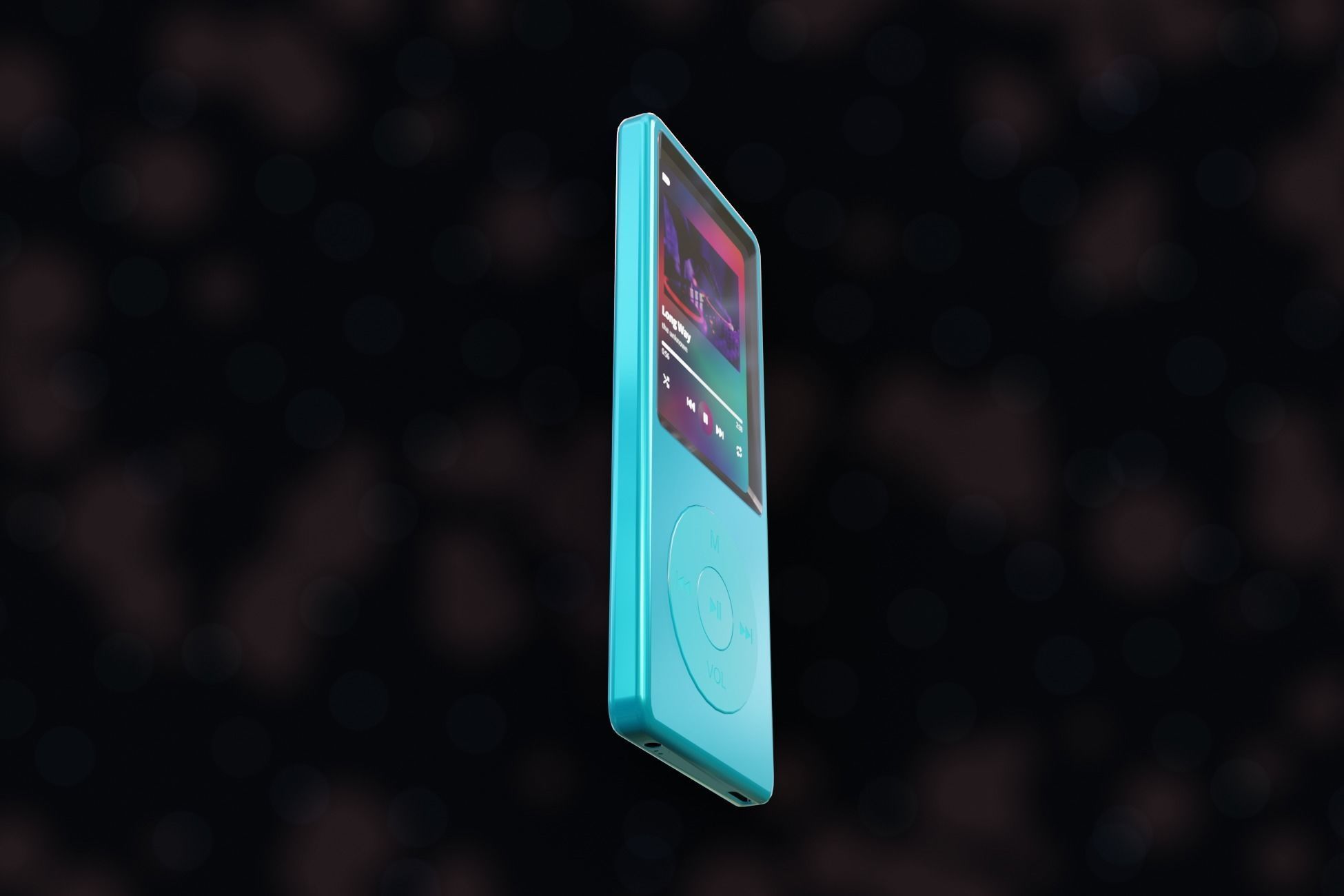 iPod Music Player Low-poly 3D model_29