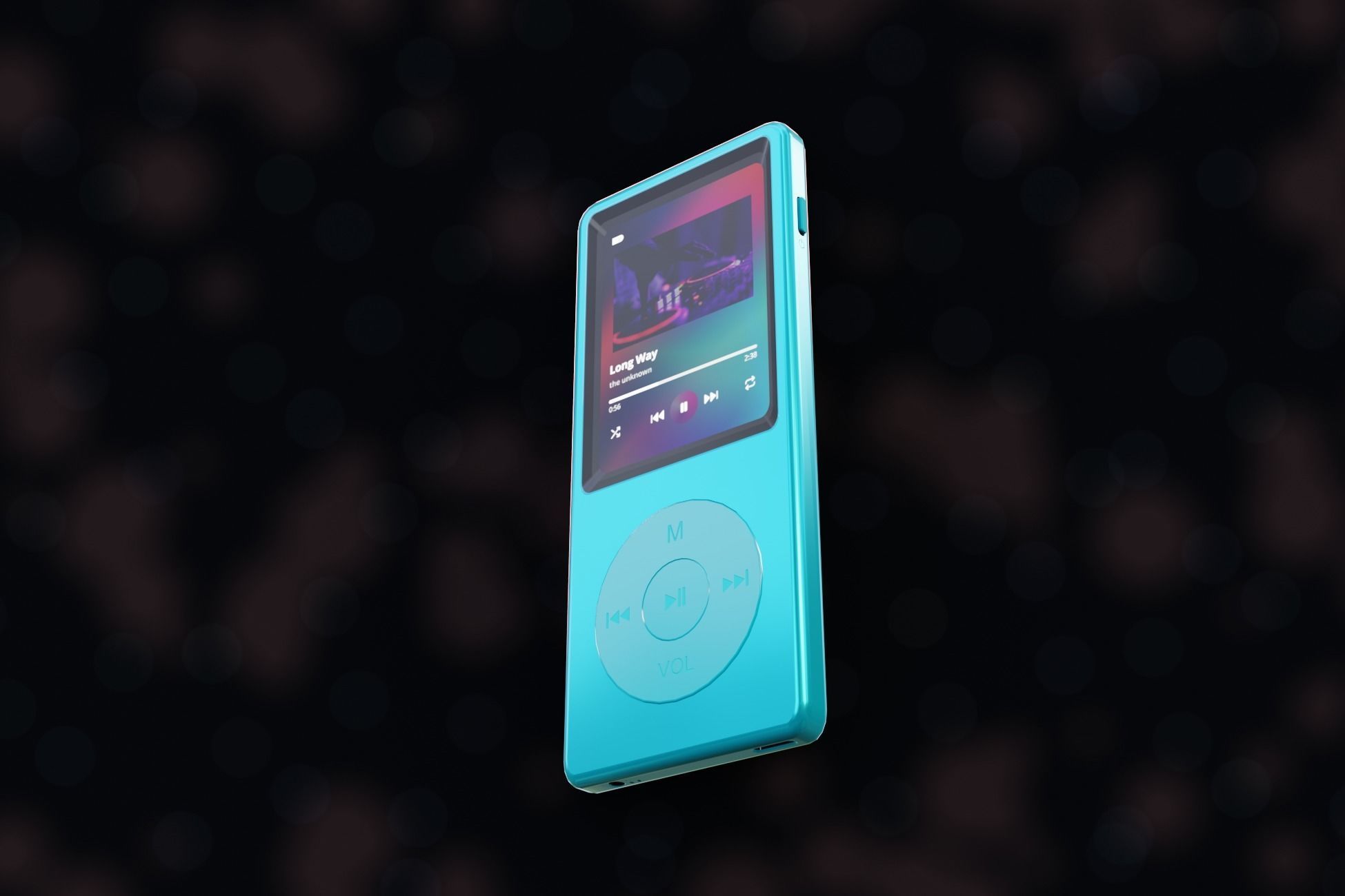 iPod Music Player Low-poly 3D model_50