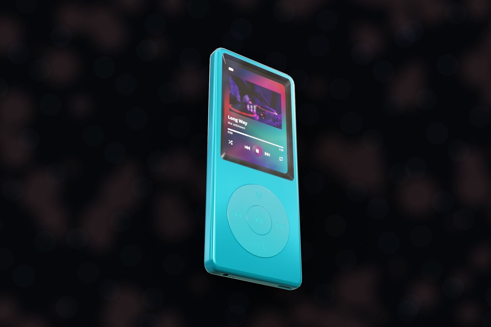 iPod Music Player Low-poly 3D model_25