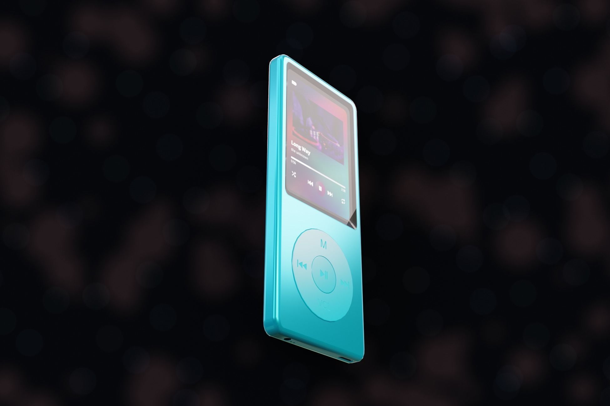 iPod Music Player Low-poly 3D model_30
