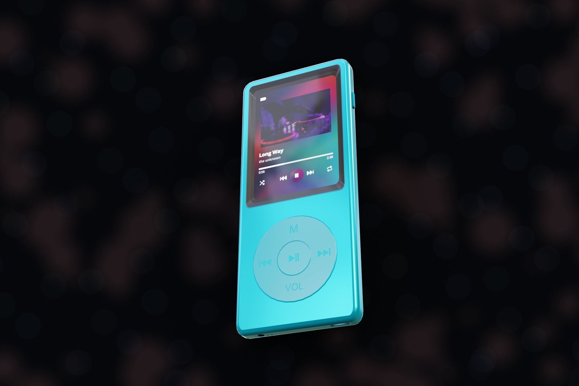 iPod Music Player Low-poly 3D model_49