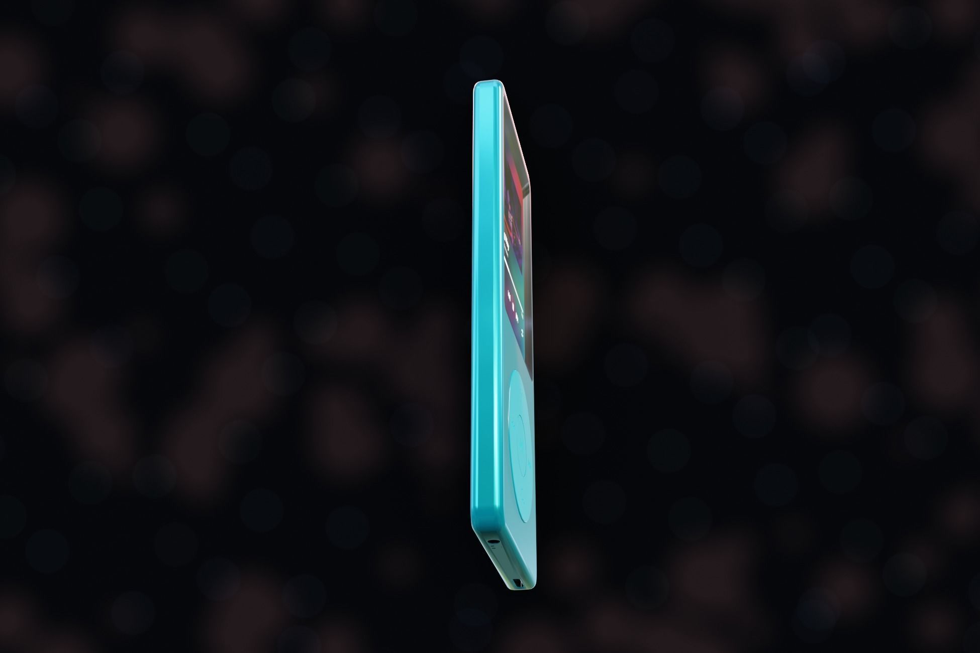 iPod Music Player Low-poly 3D model_3