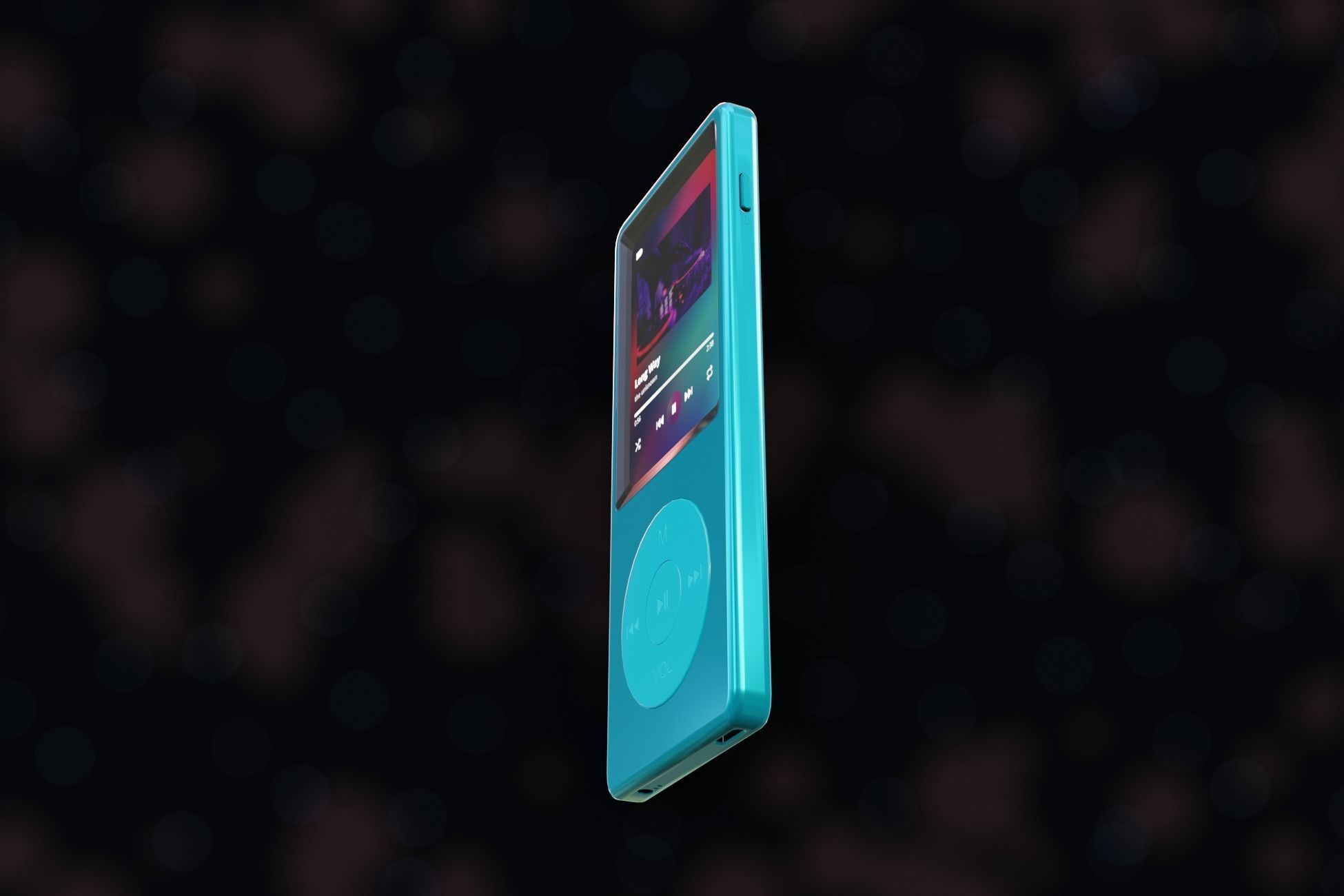 iPod Music Player Low-poly 3D model_21