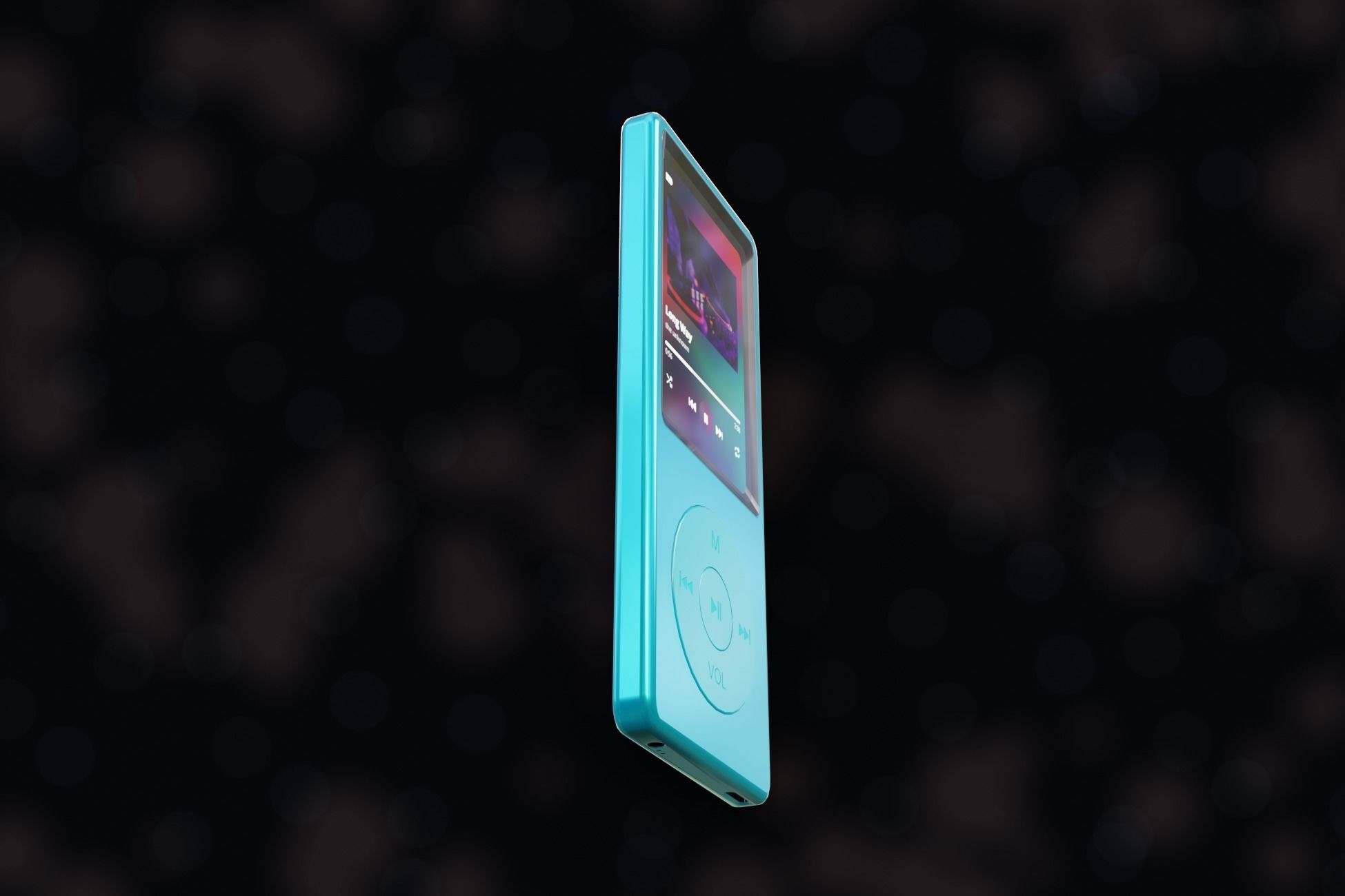 iPod Music Player Low-poly 3D model_2