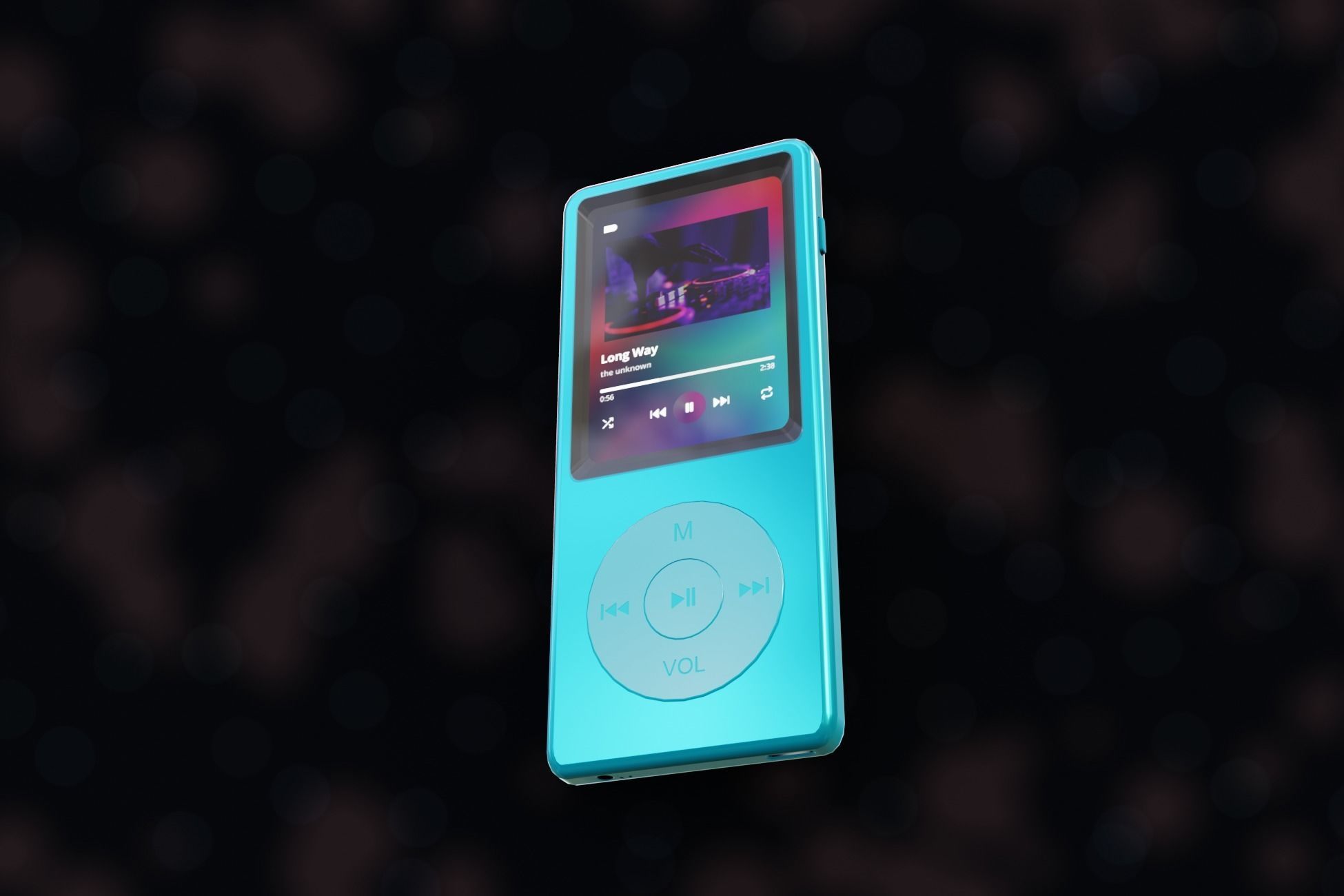 iPod Music Player Low-poly 3D model_24