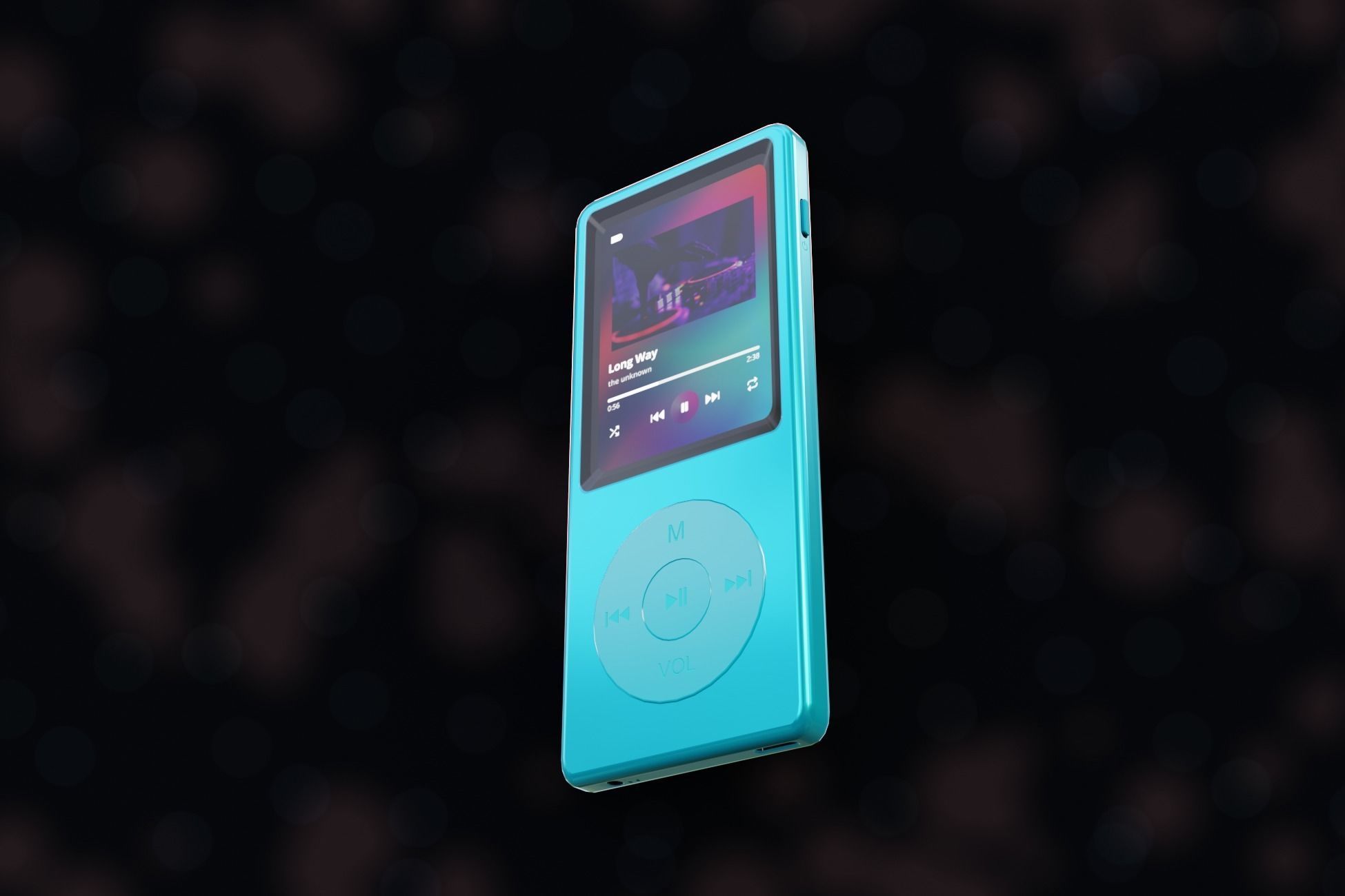 iPod Music Player Low-poly 3D model_22