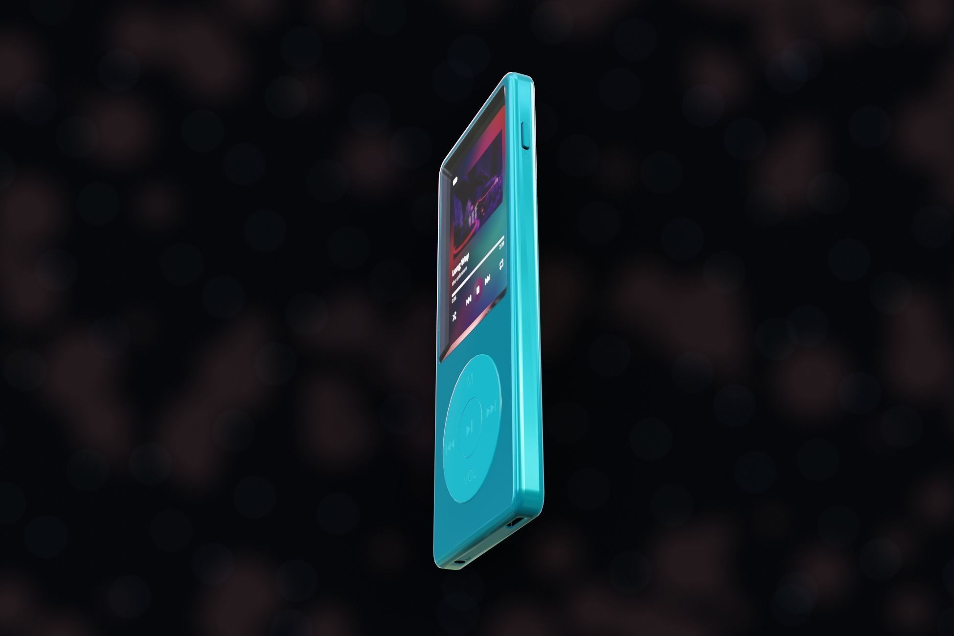 iPod Music Player Low-poly 3D model_45