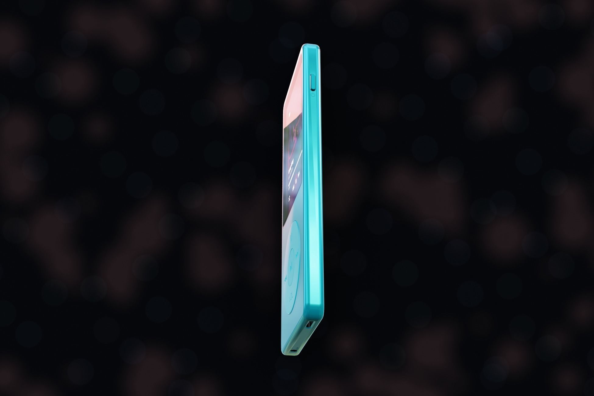 iPod Music Player Low-poly 3D model_23