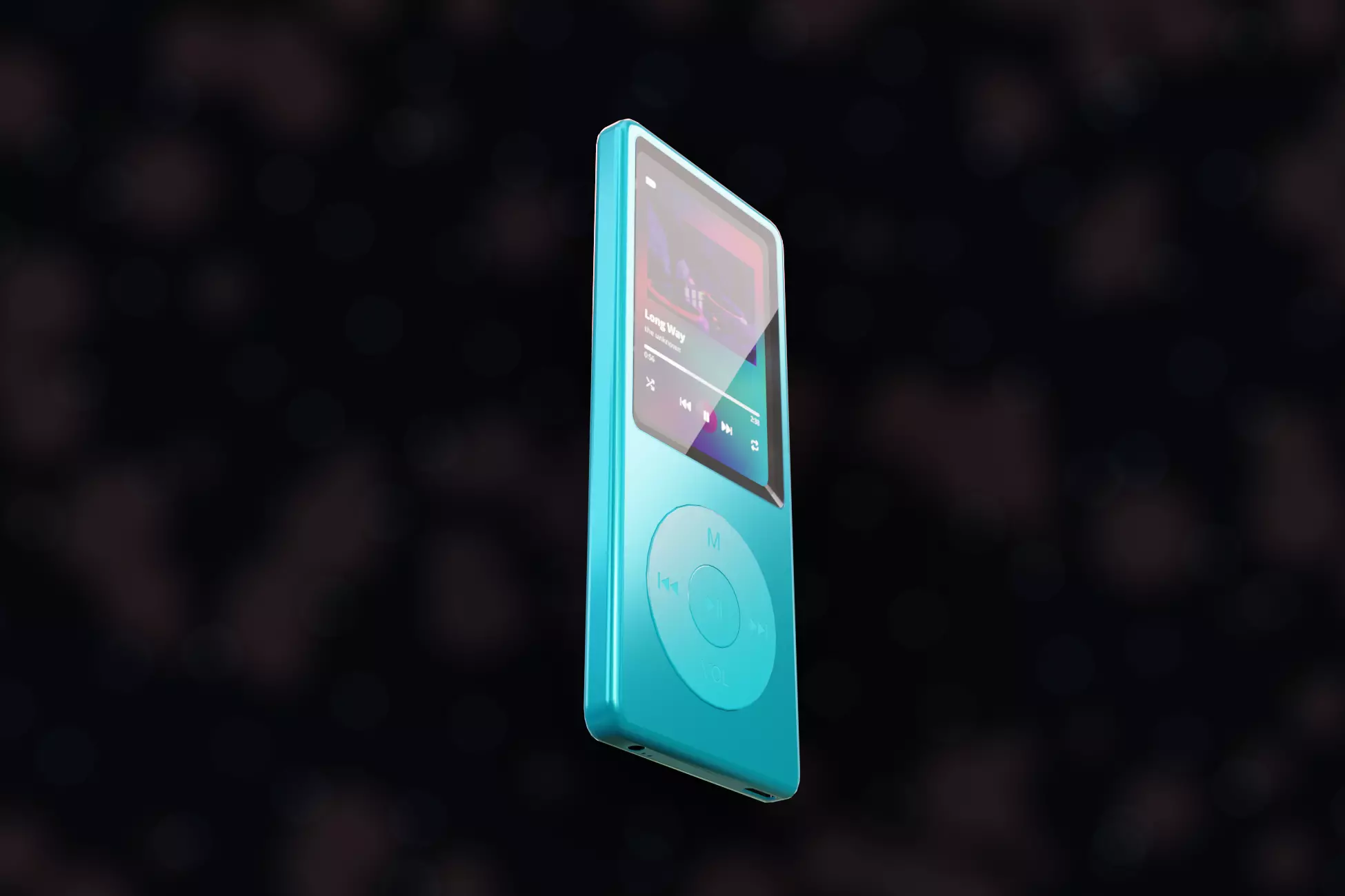 iPod Music Player Low-poly 3D model_0