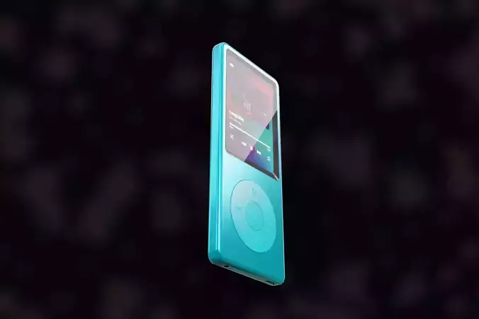 iPod Music Player Low-poly 3D model