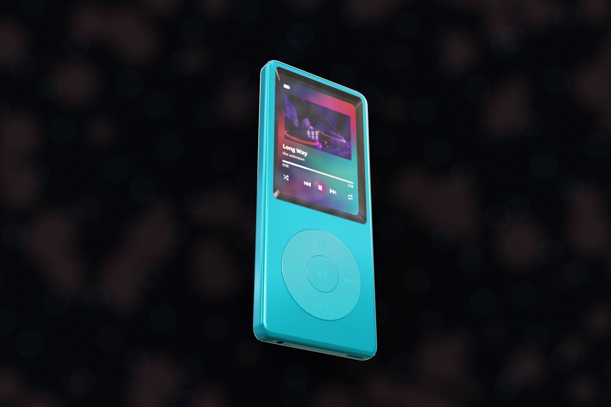 iPod Music Player Low-poly 3D model_53