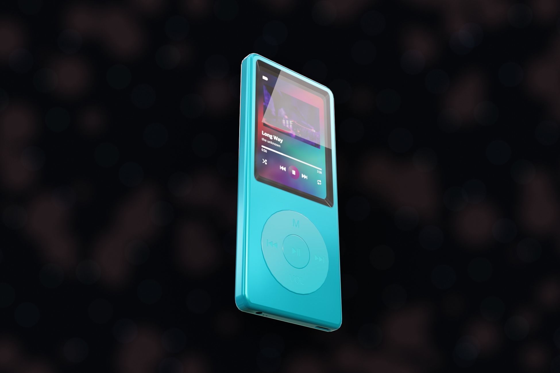 iPod Music Player Low-poly 3D model_8