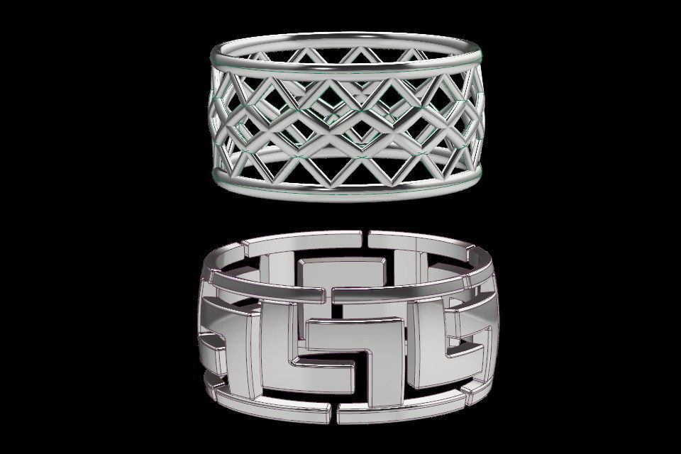 Ring Meandr ornament Free 3D print model_1