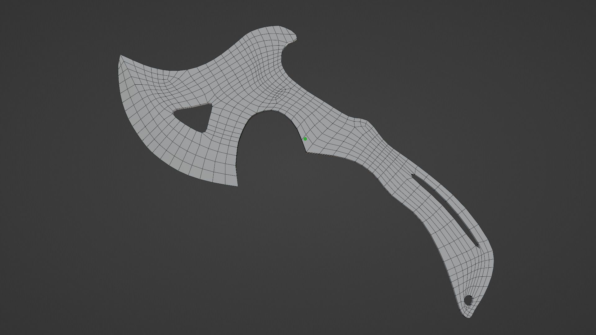 Tactical Throwing Axe Free low-poly 3D model_2