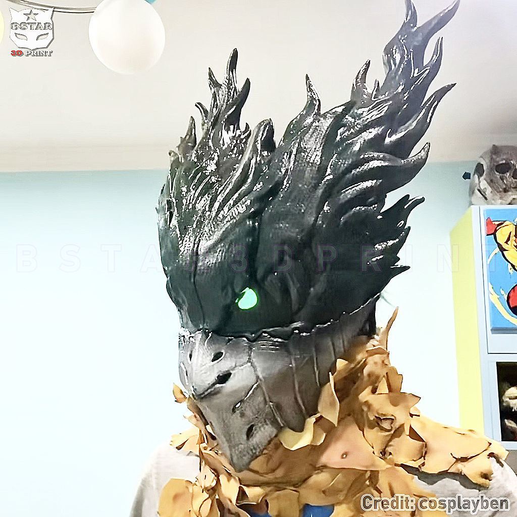 Dark Deku Mask - My Hero Academia Cosplay 3D print model_2
