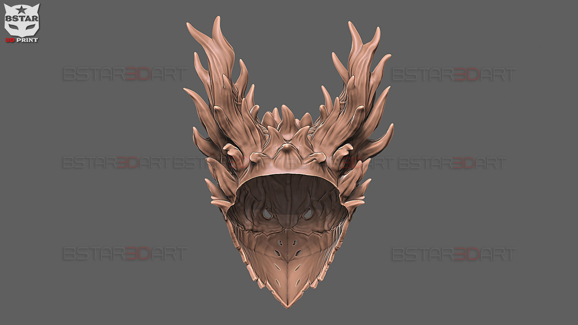 Dark Deku Mask - My Hero Academia Cosplay 3D print model_24