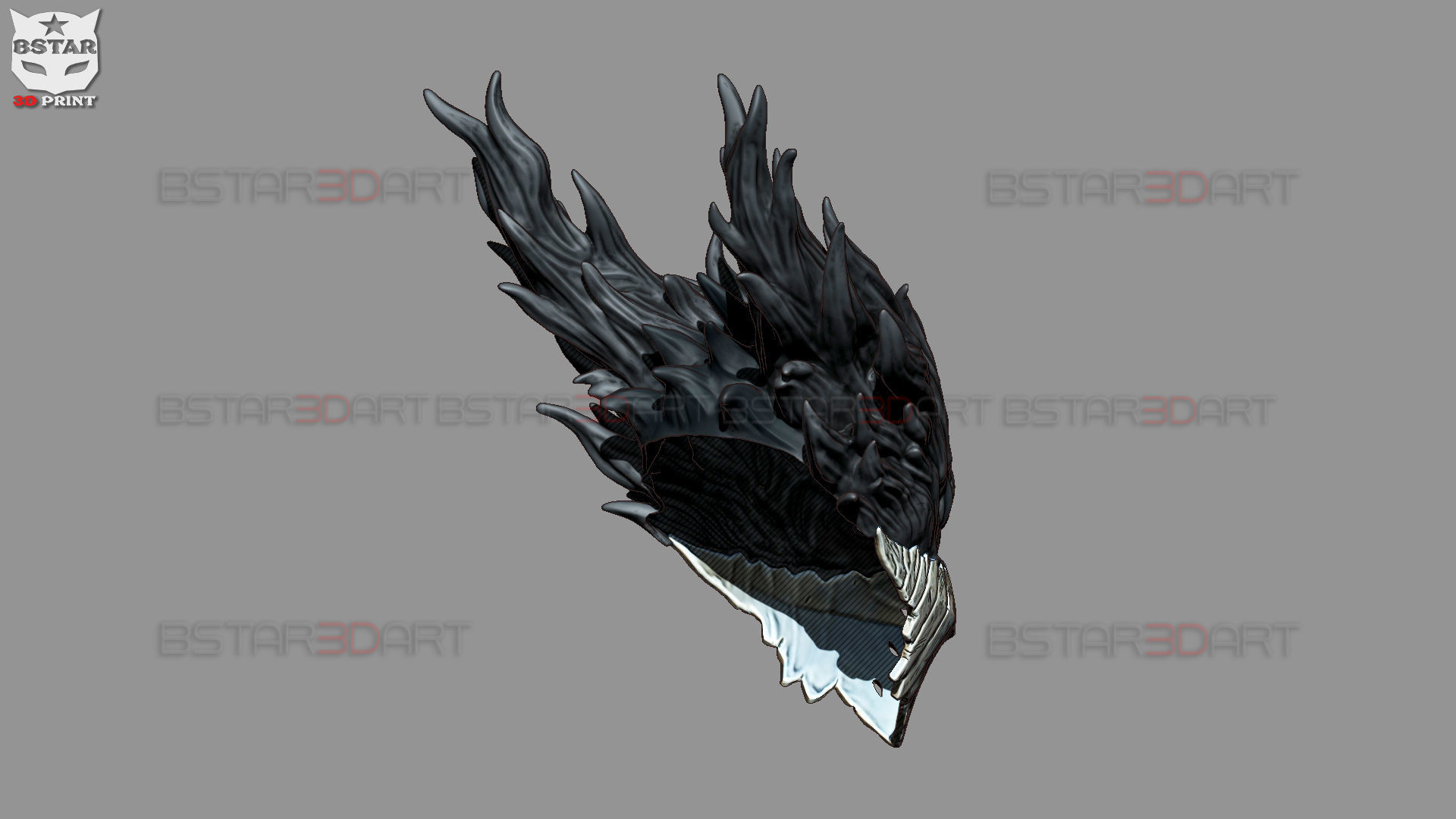 Dark Deku Mask - My Hero Academia Cosplay 3D print model_18