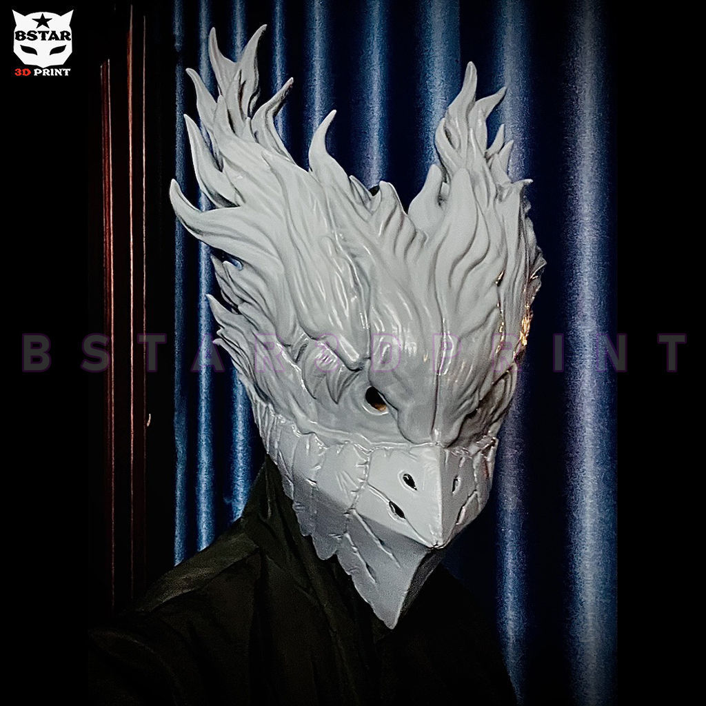 Dark Deku Mask - My Hero Academia Cosplay 3D print model_6