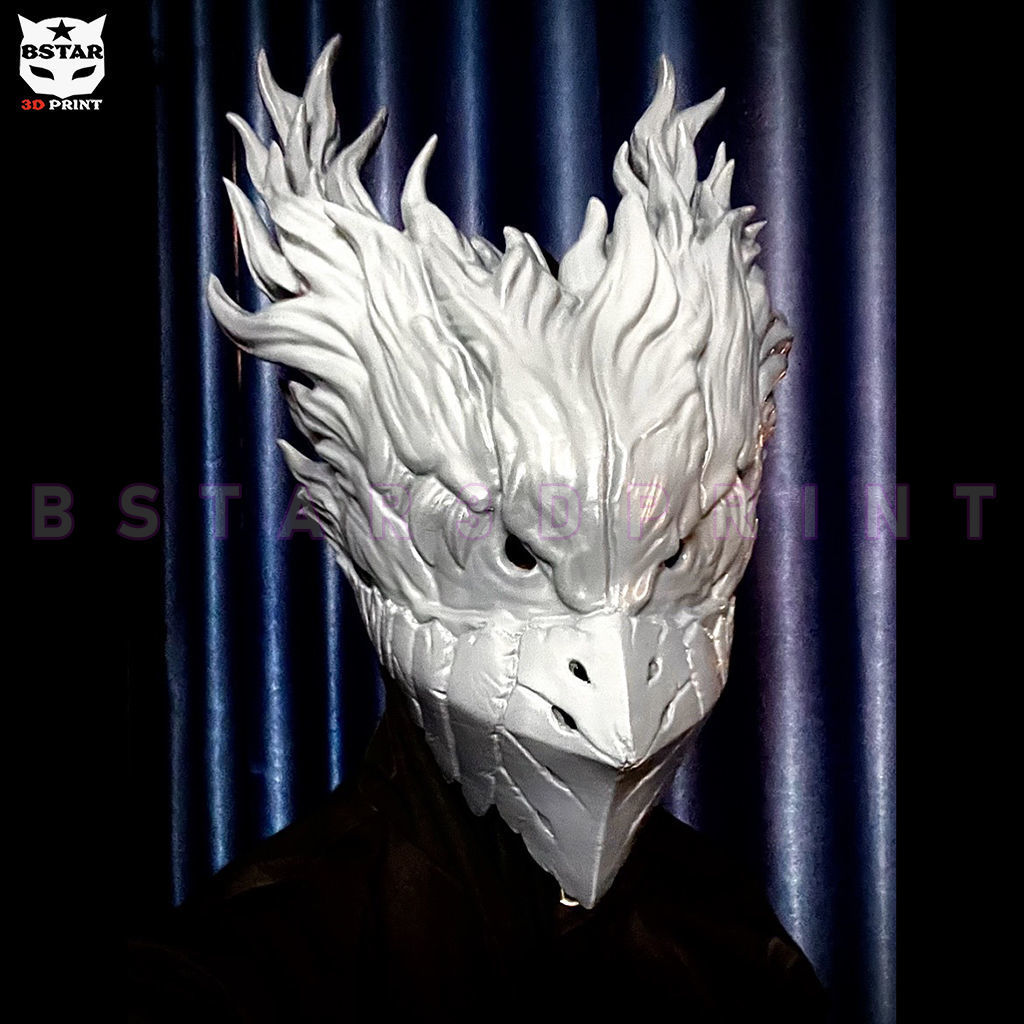 Dark Deku Mask - My Hero Academia Cosplay 3D print model_4