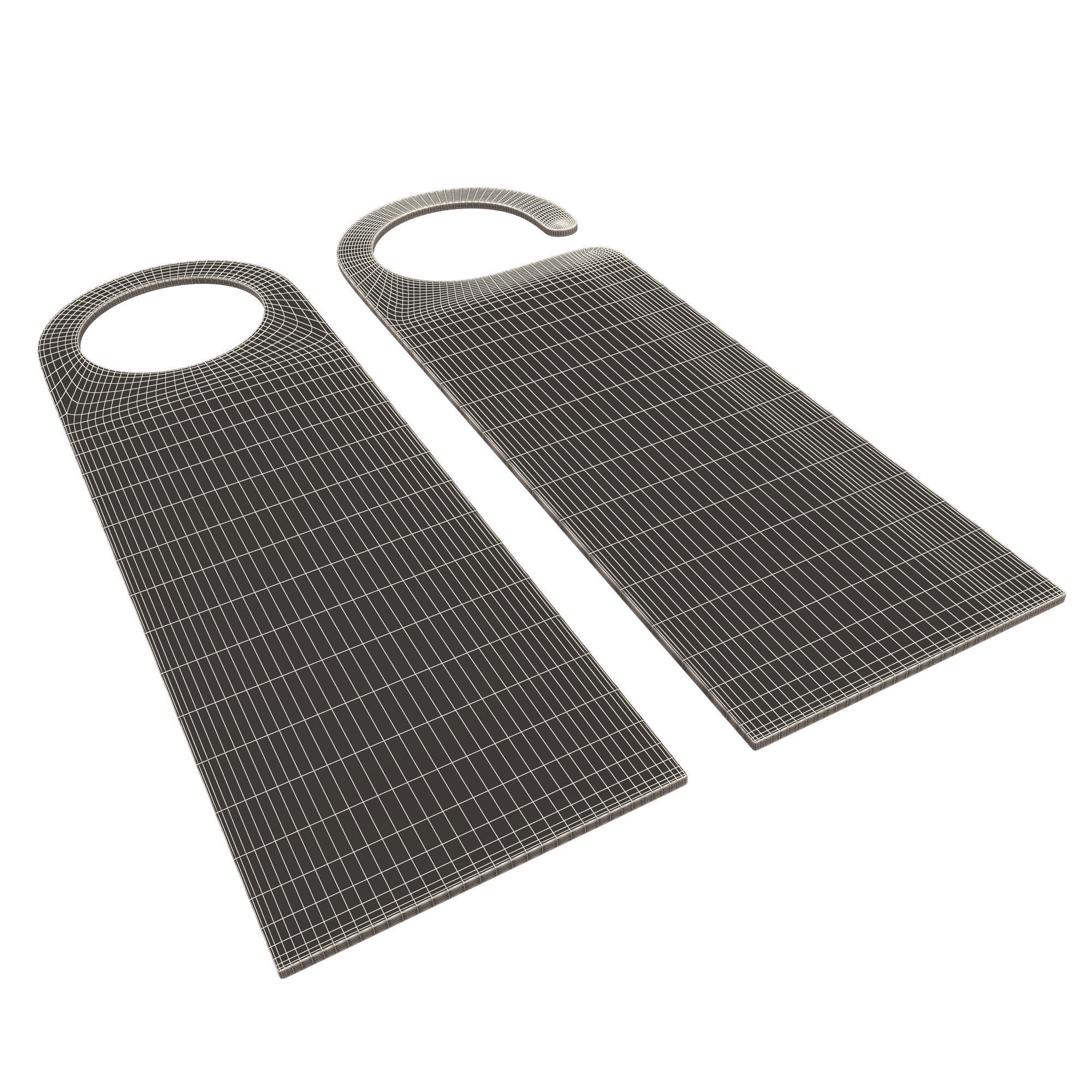 3D model Door Hanger Tag Please Do Not Disturb VR / AR / low-poly ...