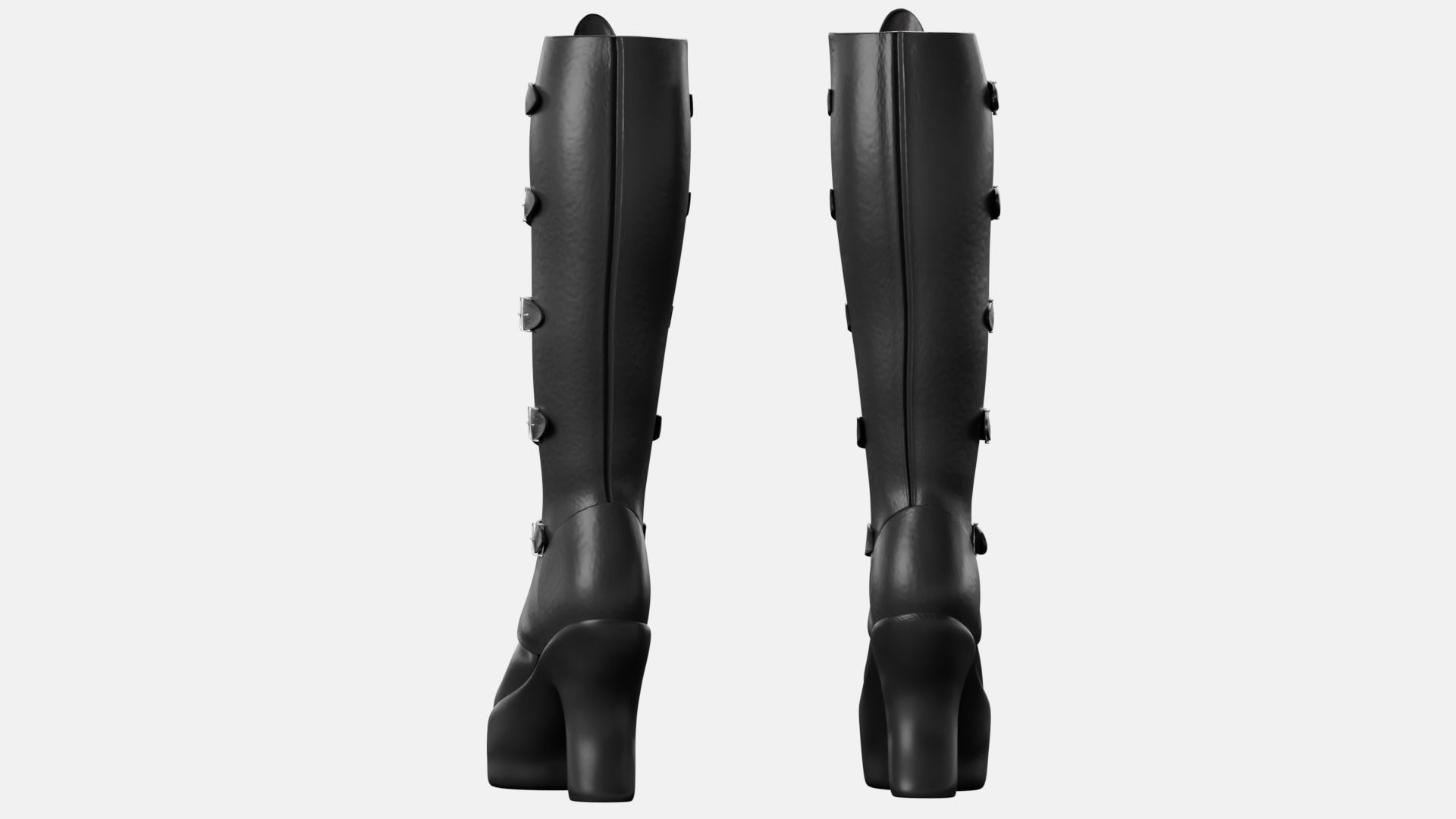 Gothic Lolita Outfit Low-poly 3D model_11